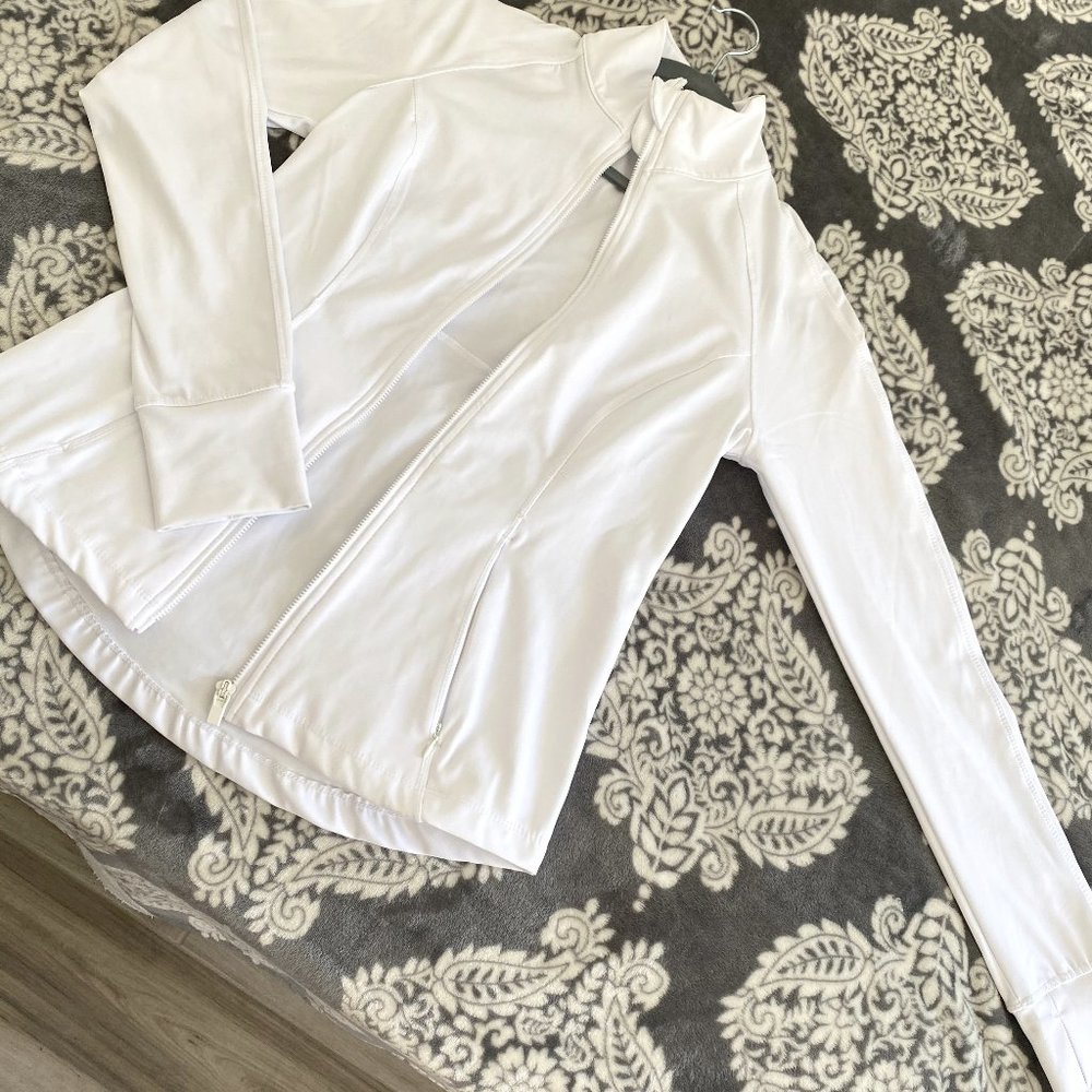 90 degrees White  Sporty Jacket